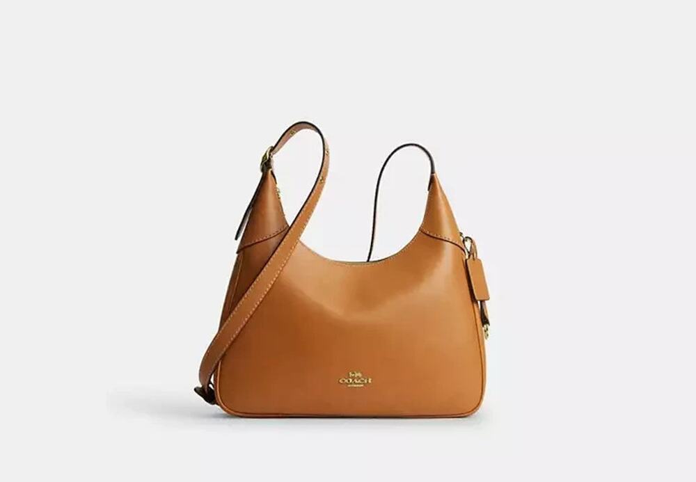 NWT B4-005 Coach Ella Shoulder Bag CCE48 smooth leather/Gold/Brown